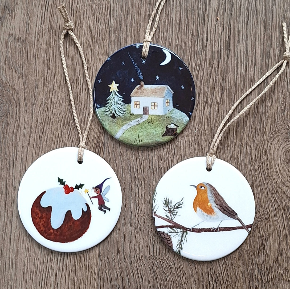 Christmas Cottage Ceramic decoration