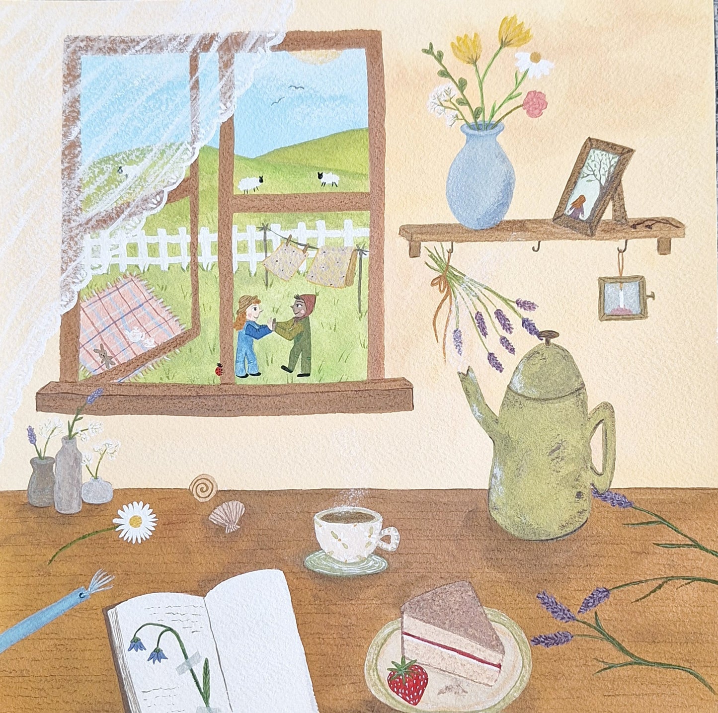 Spring Days Greetings Card