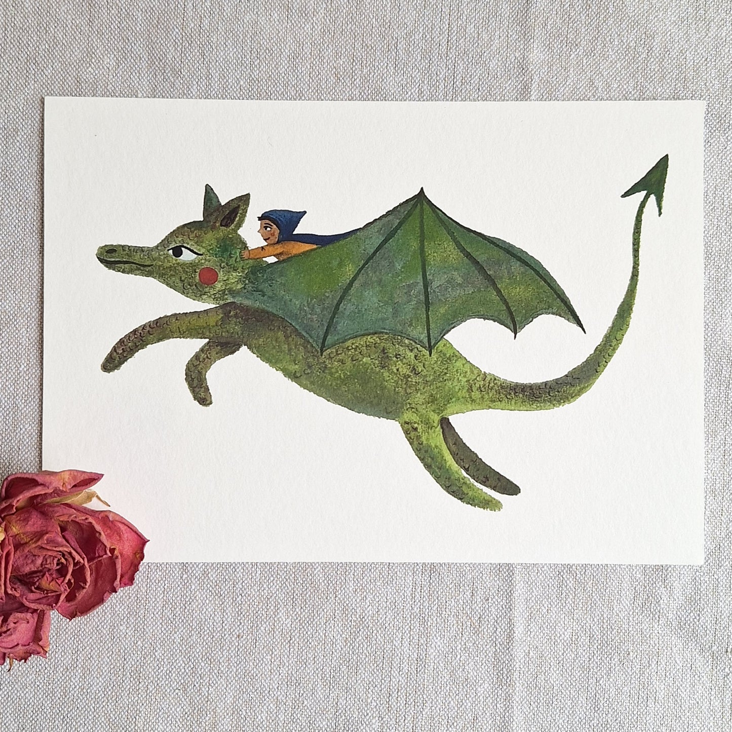 Dragon Ride A5 art print