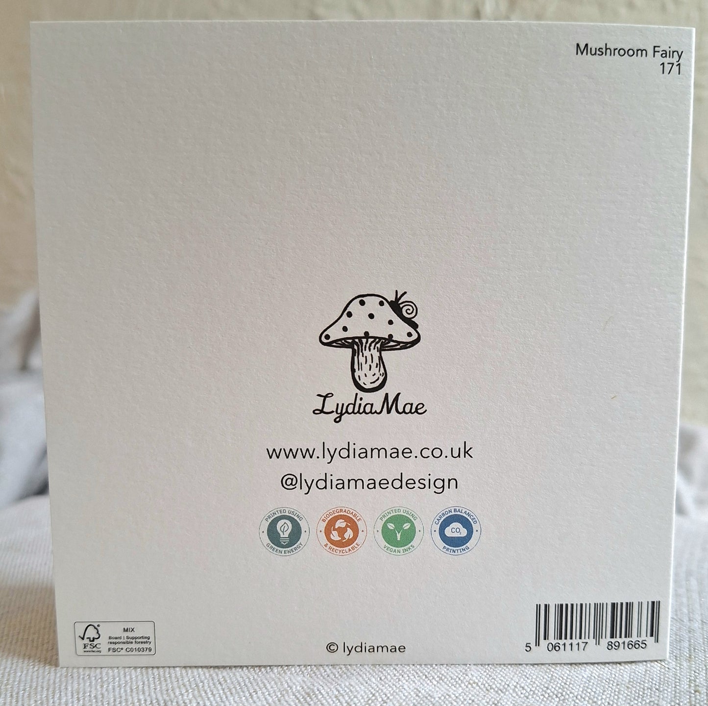 Mushroom Fairy Greetings Card
