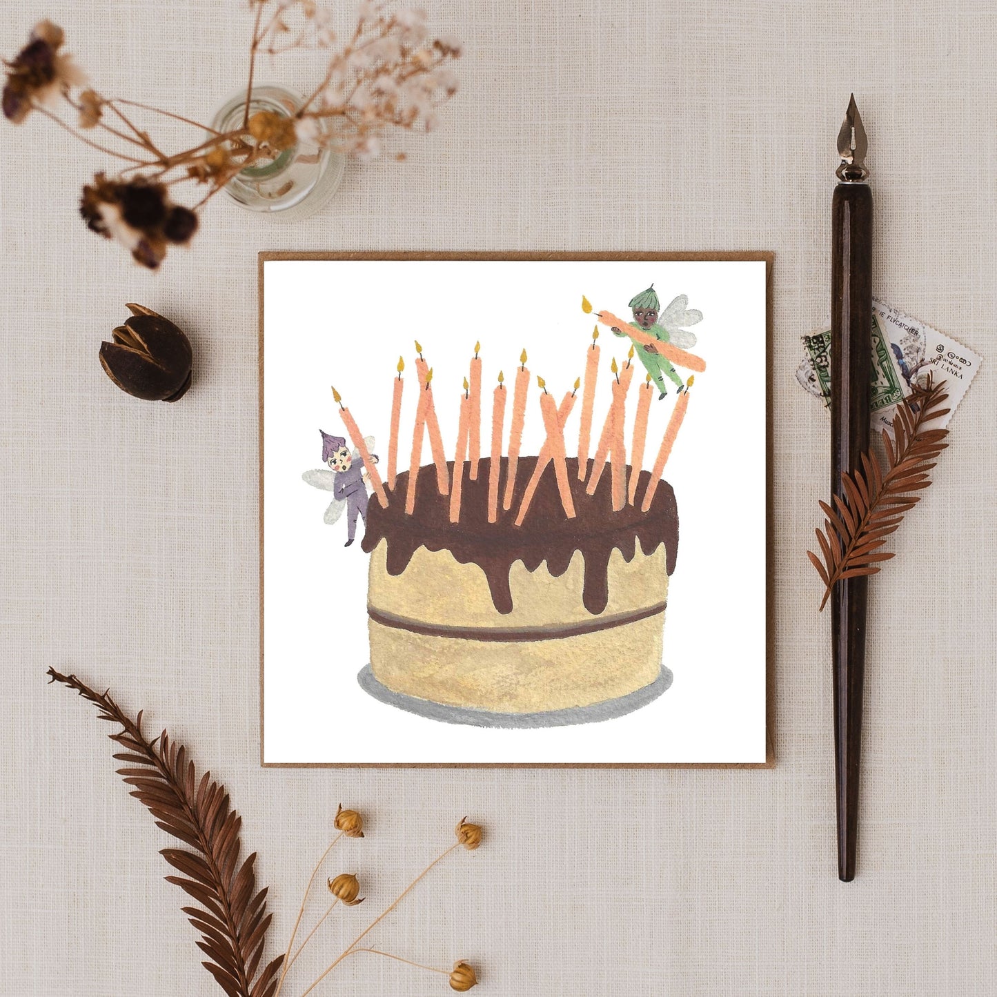 Too Many Candles Greetings Card