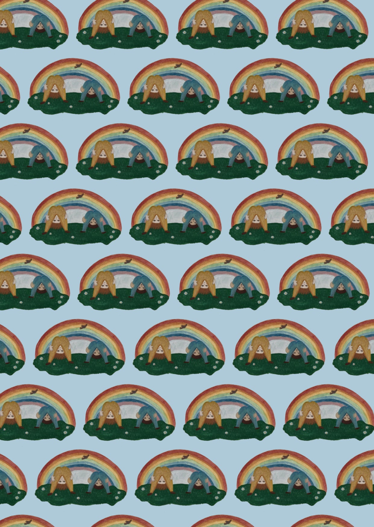 Peekaboo Wrapping Paper Sheet