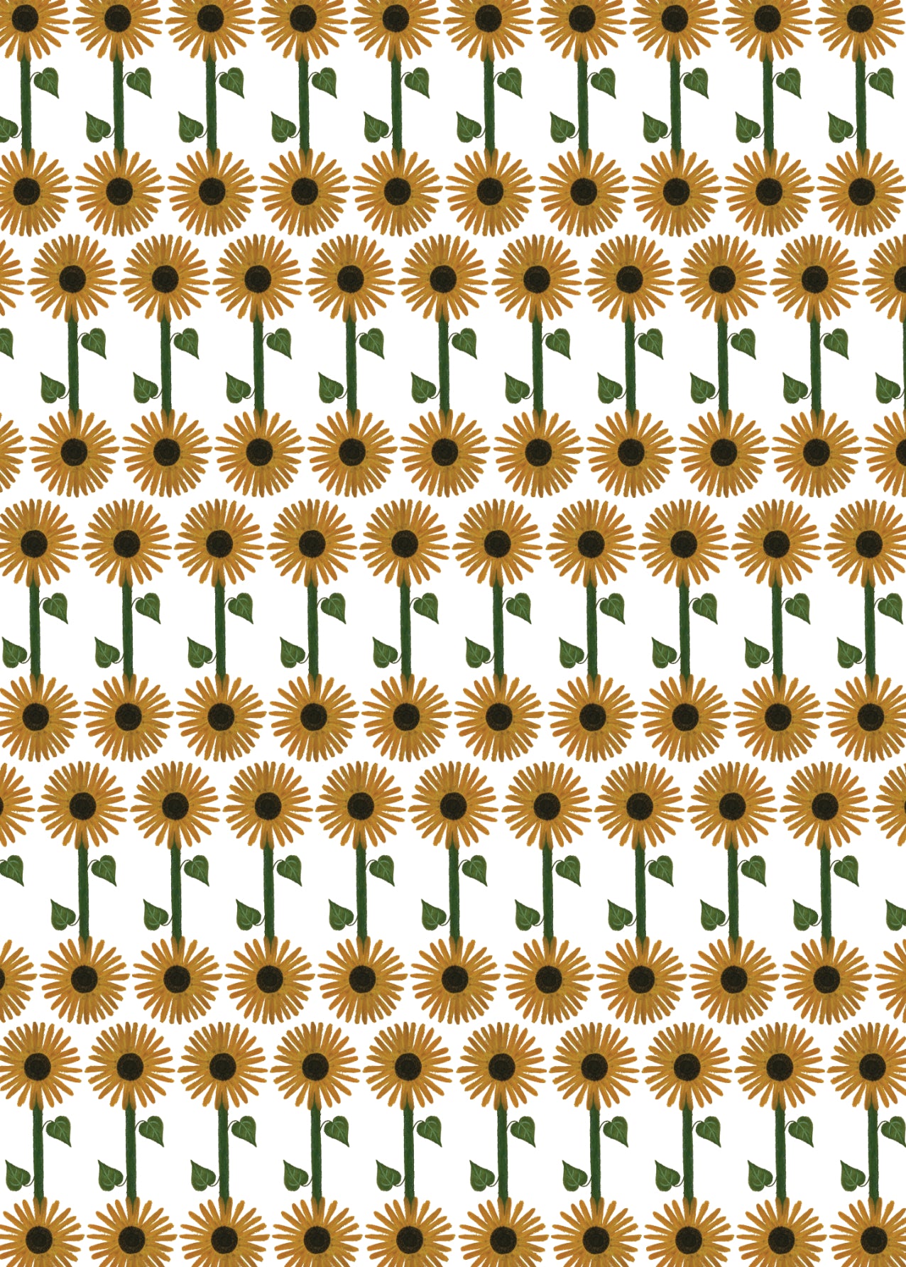 Sunflower Wrapping Paper Sheet