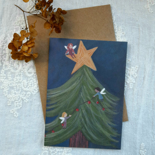 Christmas Fairies Greetings card