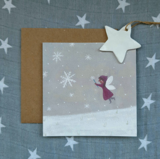 Snow Fairy Greetings Card