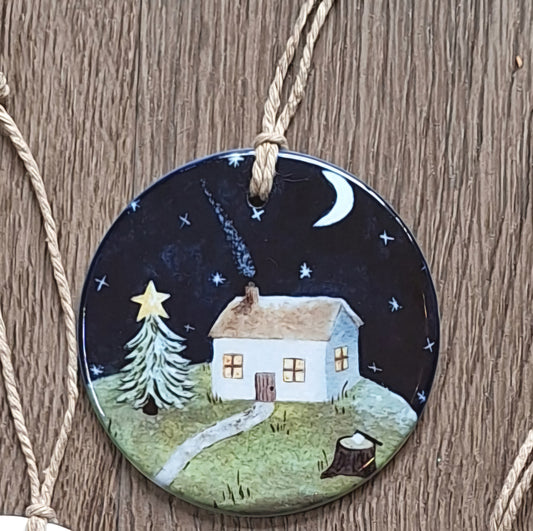 Christmas Cottage Ceramic decoration