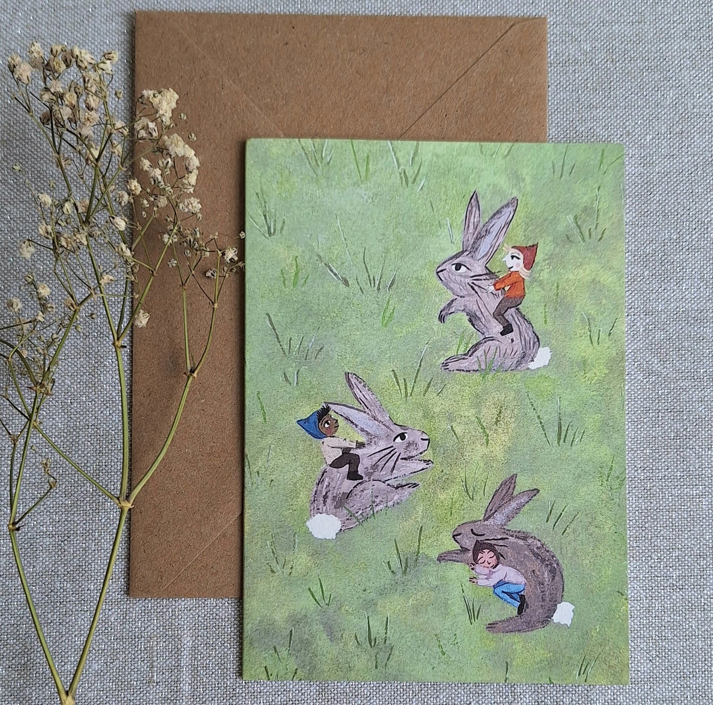 Bunnies Greetings Card