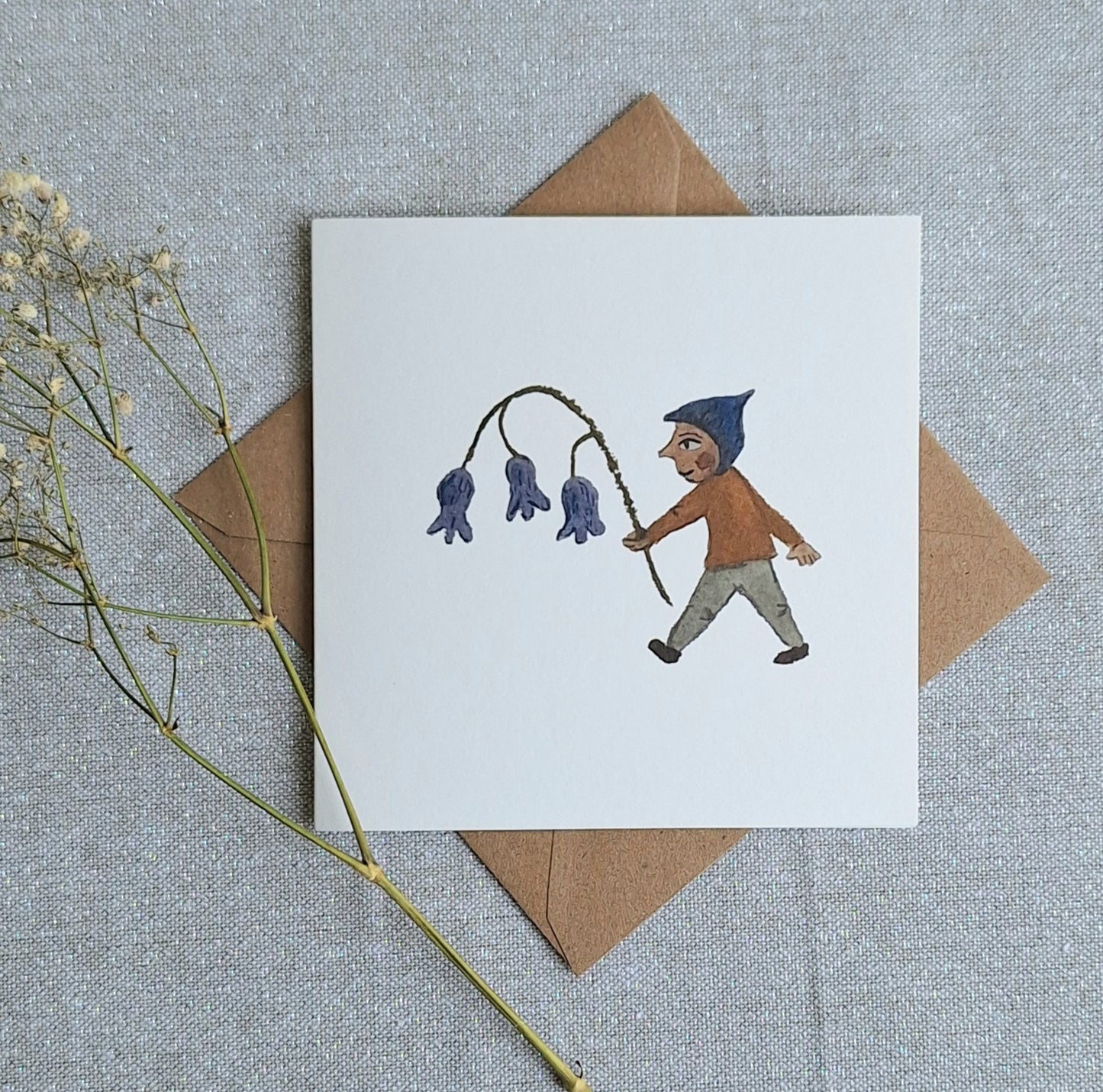 Bluebell delivery Greetings Card