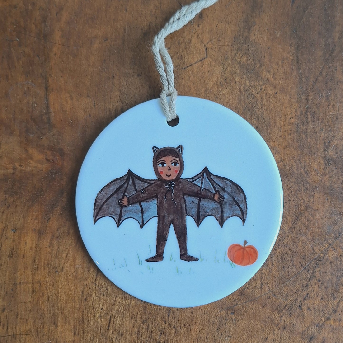 Bat Child ceramic decoration