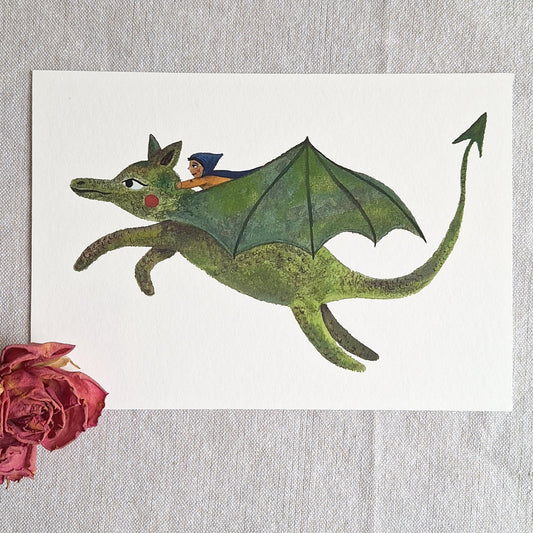 Dragon Ride A5 art print