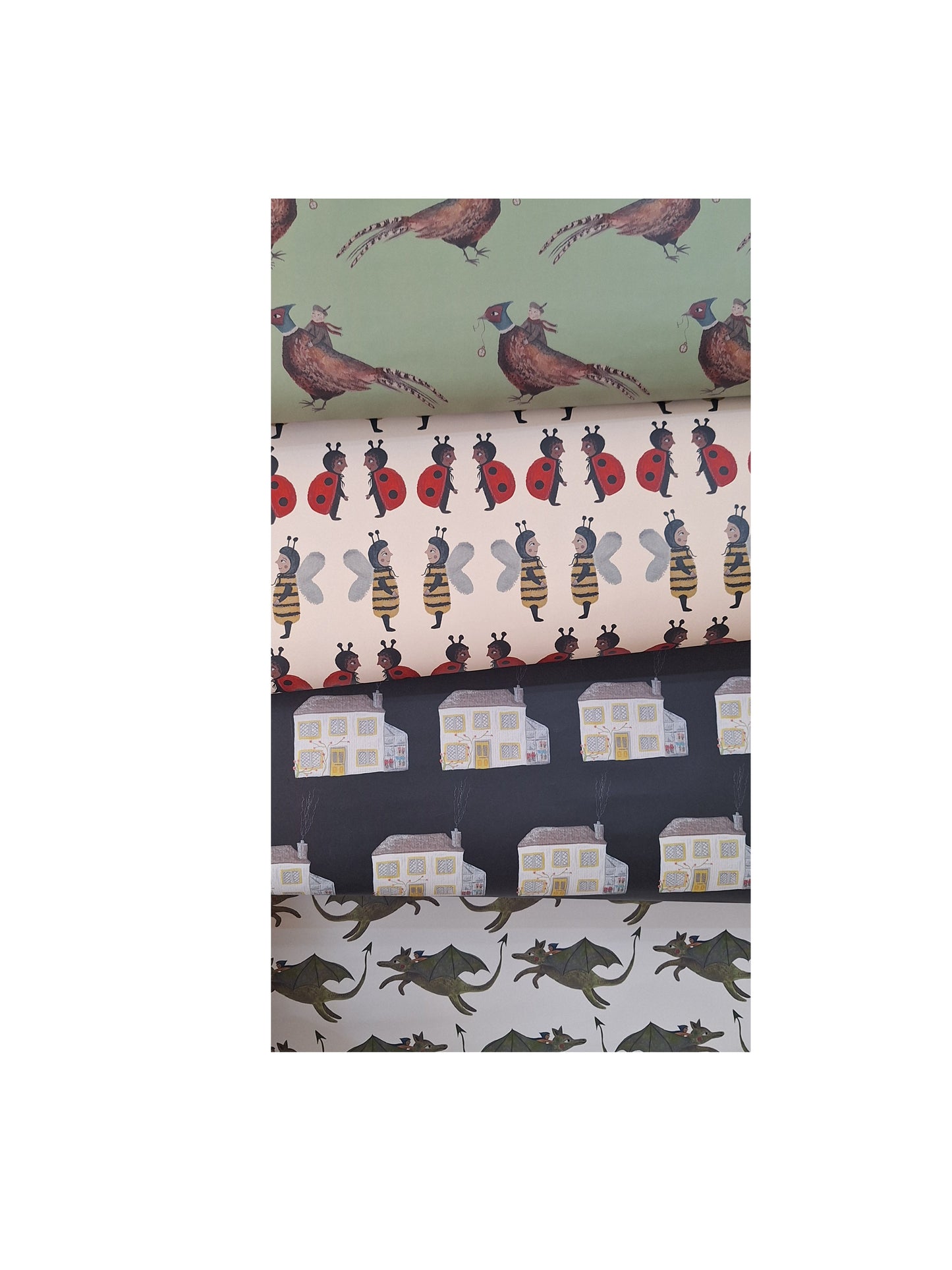 Ladybird and Bee Gift Wrap Sheet