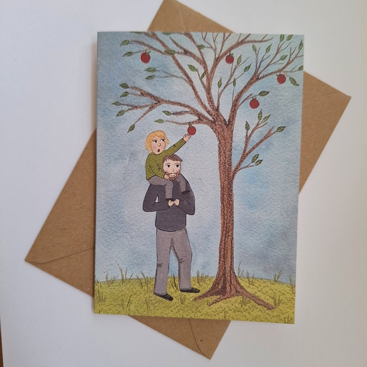 Apple Picking Greetings Card