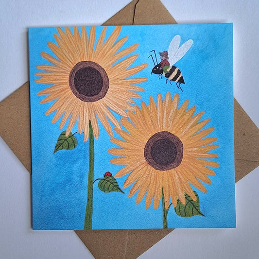 Worker Bee Greetings Card