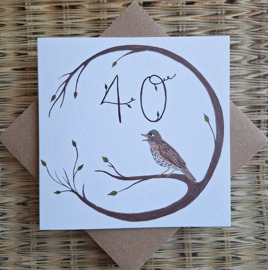 Age 40 Greetings Card