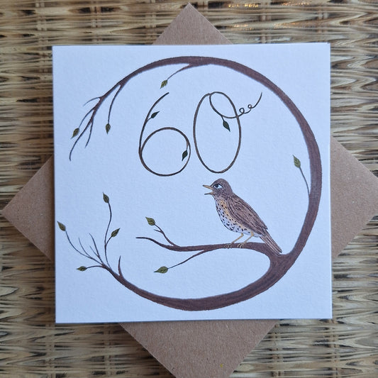 Age 60 Greetings Card