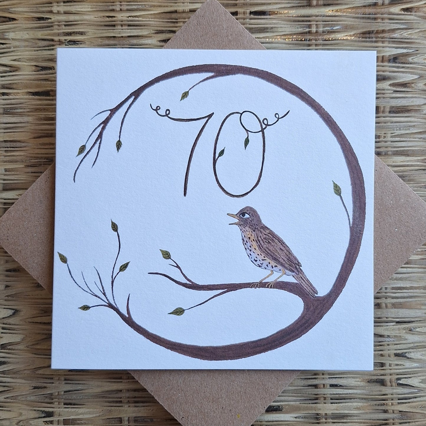 Age 70 Greetings Card