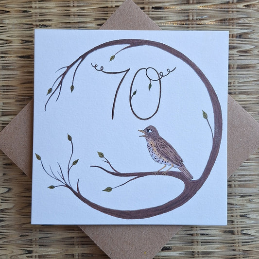 Age 70 Greetings Card