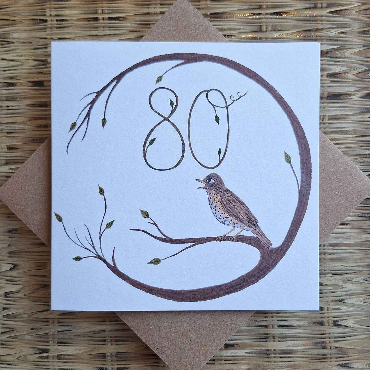 Age 80 Greetings Card