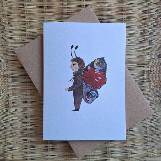 Butterfly Child Greetings Card