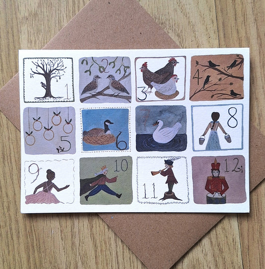 12 Days of Christmas Greetings Card