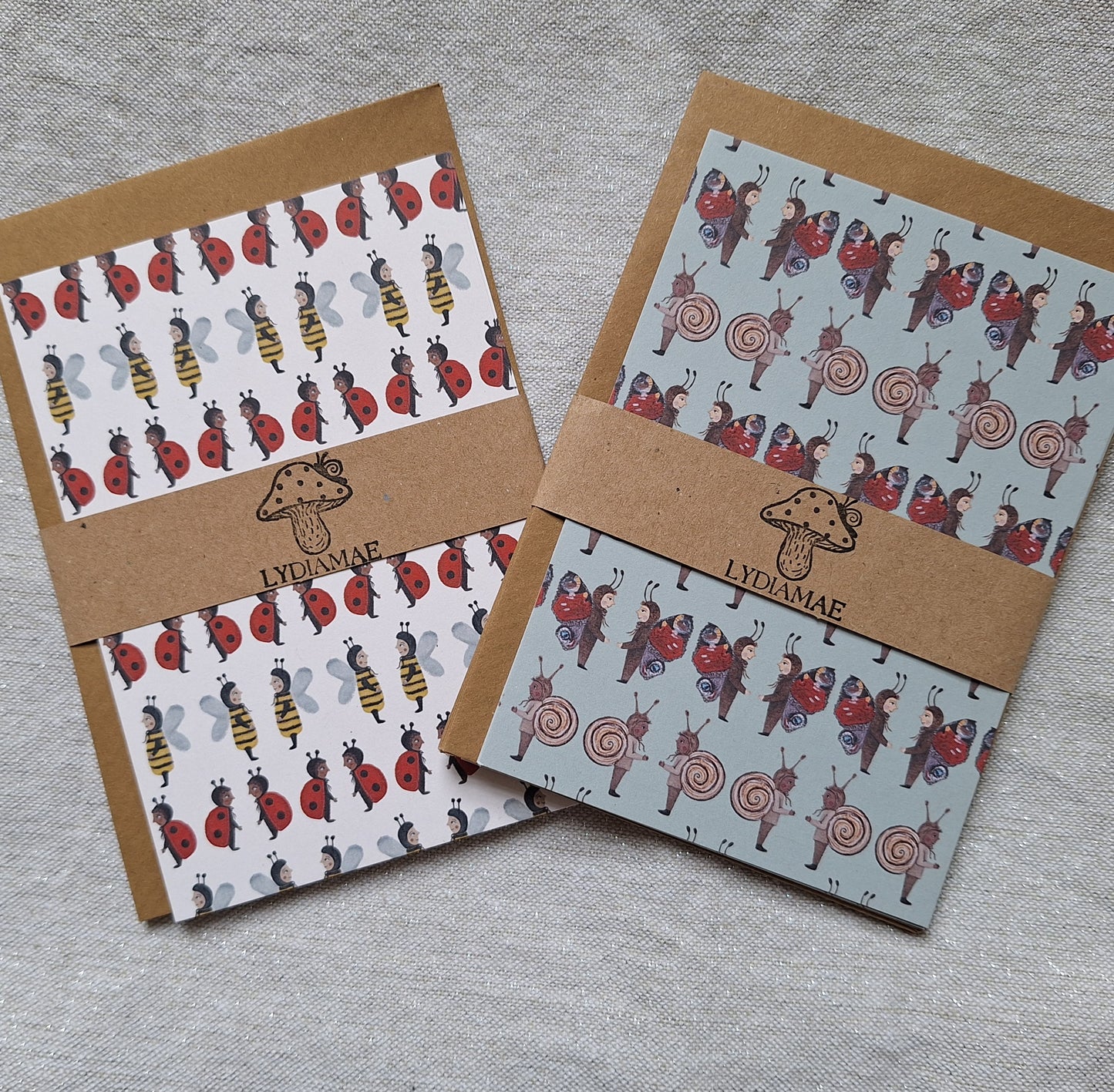 Pack of 4 Notecards with envelopes