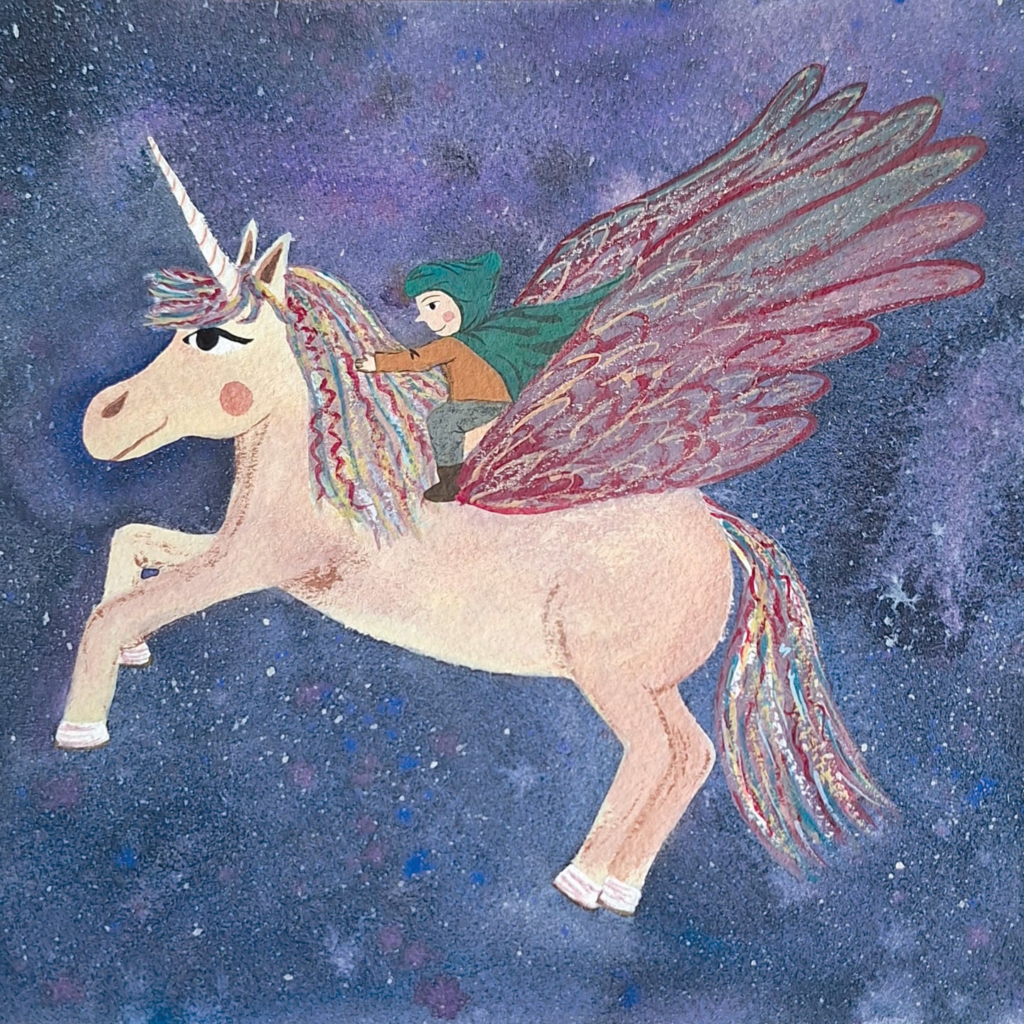 Pegasus Giclee Art Print | Home Decor | Children's Room | Unicorn