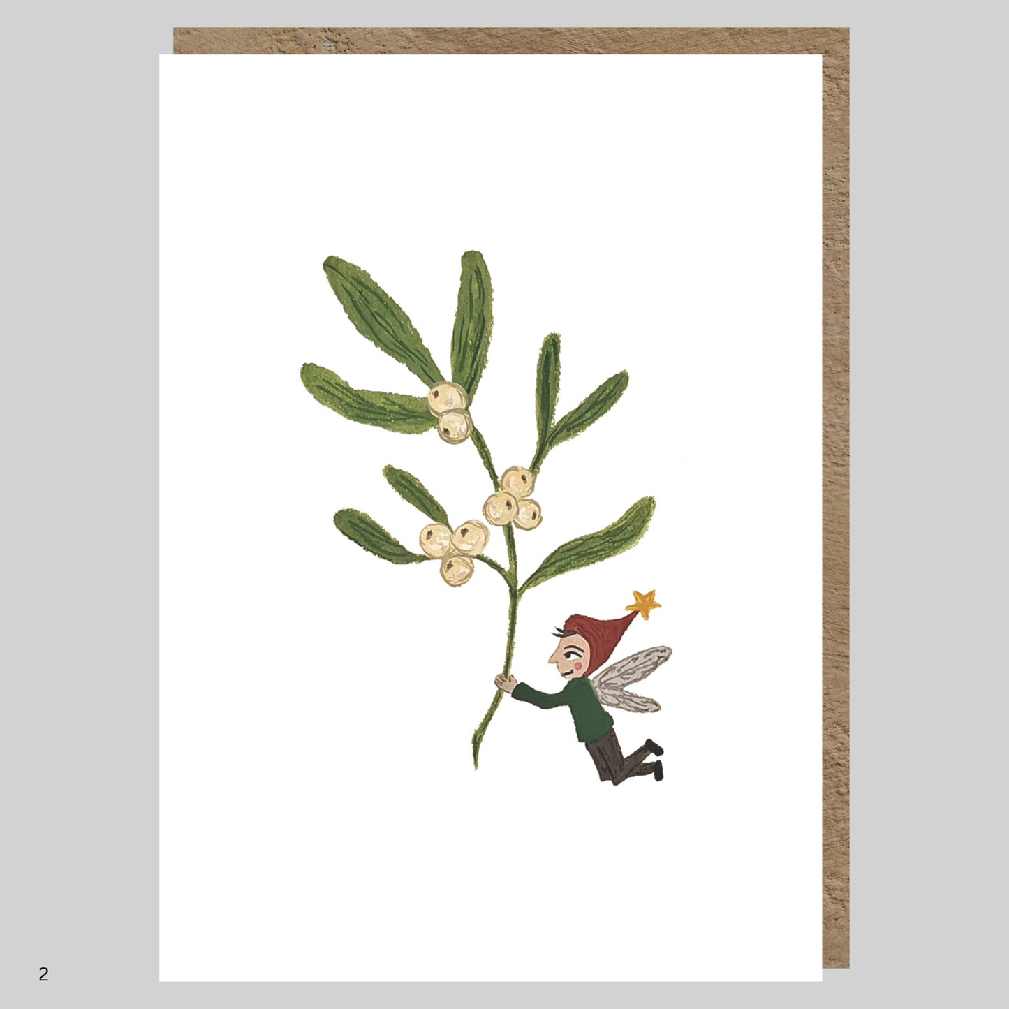 Mistletoe Greeting Card | Christmas Card | Xmas | Fairy