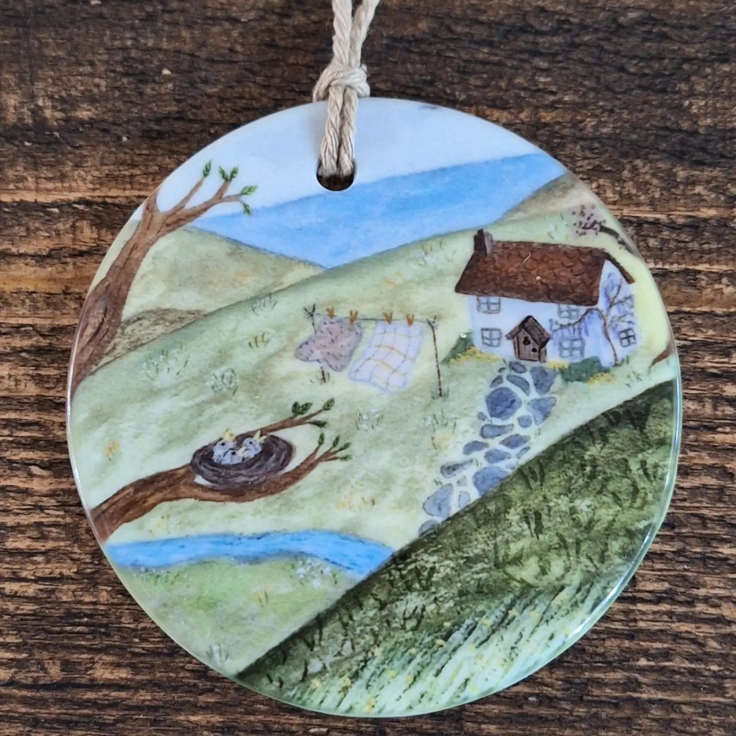 Spring Cottage Ceramic decoration