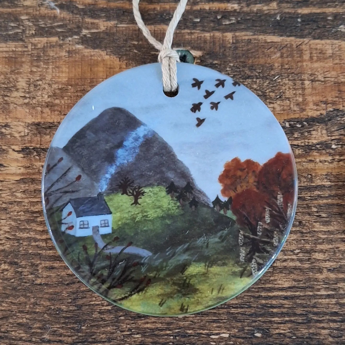 Autumn Cottage Ceramic Decoration