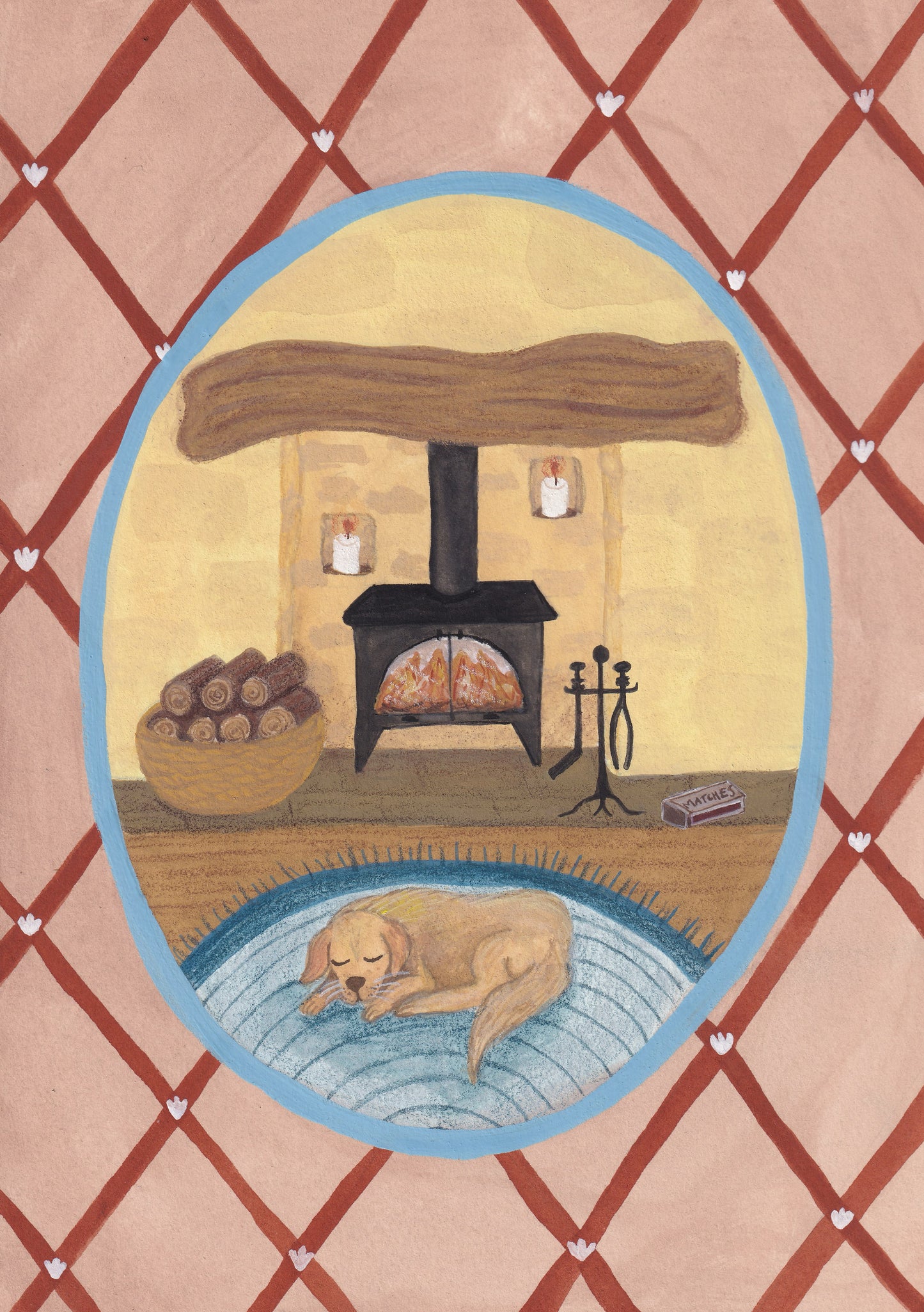 Moments - By the Fire | High quality Giclee Art Print | Home | Wall Decor