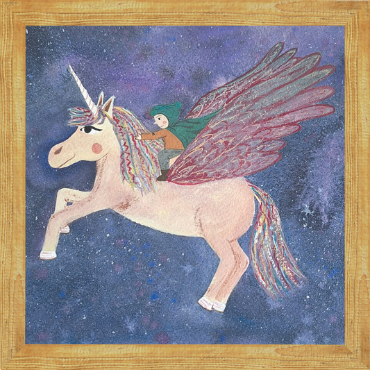 Pegasus Giclee Art Print | Home Decor | Children's Room | Unicorn