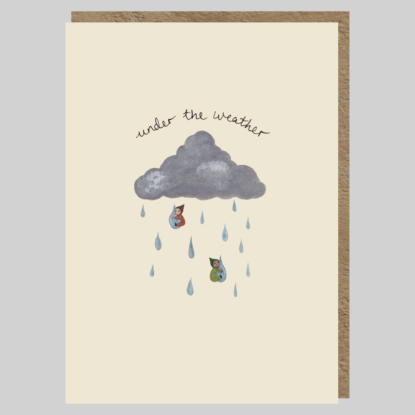 Under the Weather Greeting Card | Get Well Soon | Thinking of you