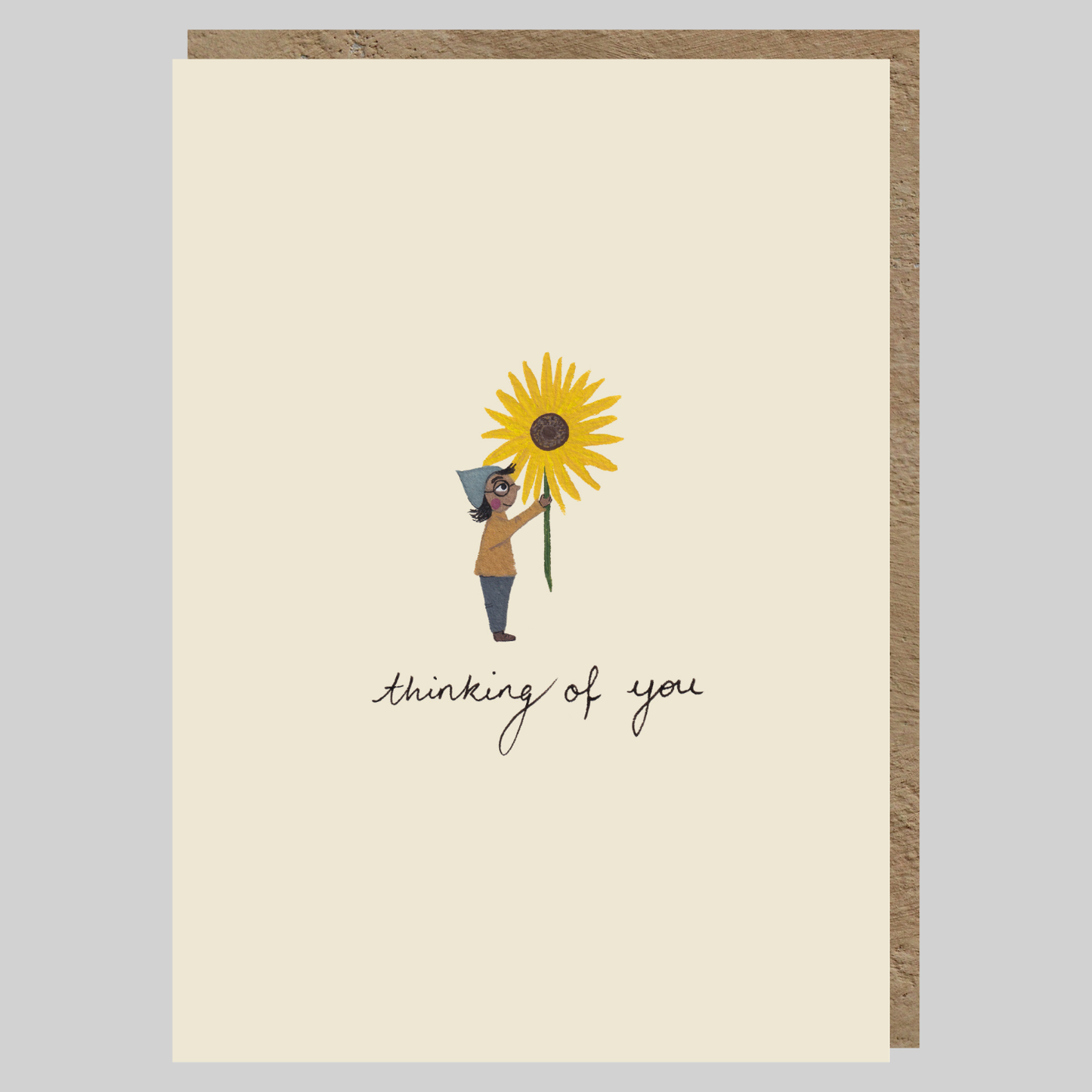 Thinking of you Sunflower Greeting Card | In my thoughts | Just to say