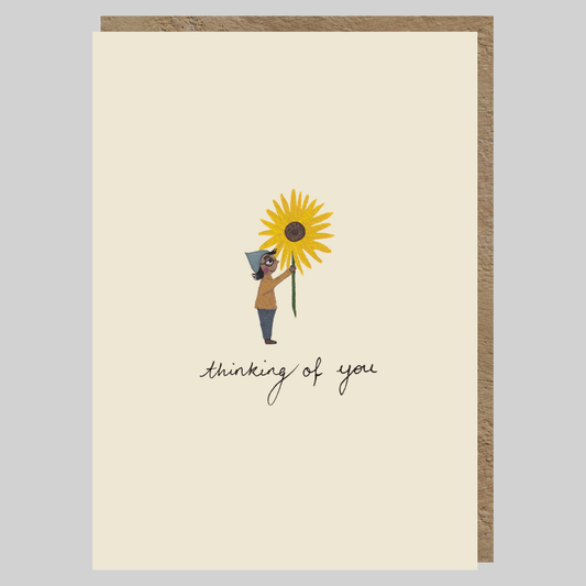 Thinking of you Sunflower Greeting Card | In my thoughts | Just to say