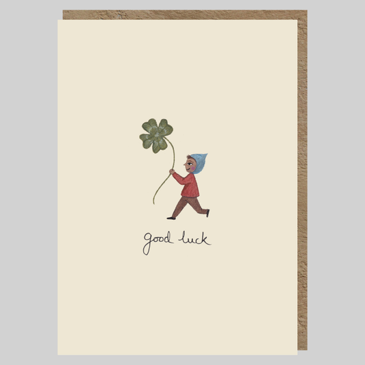 Good Luck Clover Greeting Card | Best Wishes