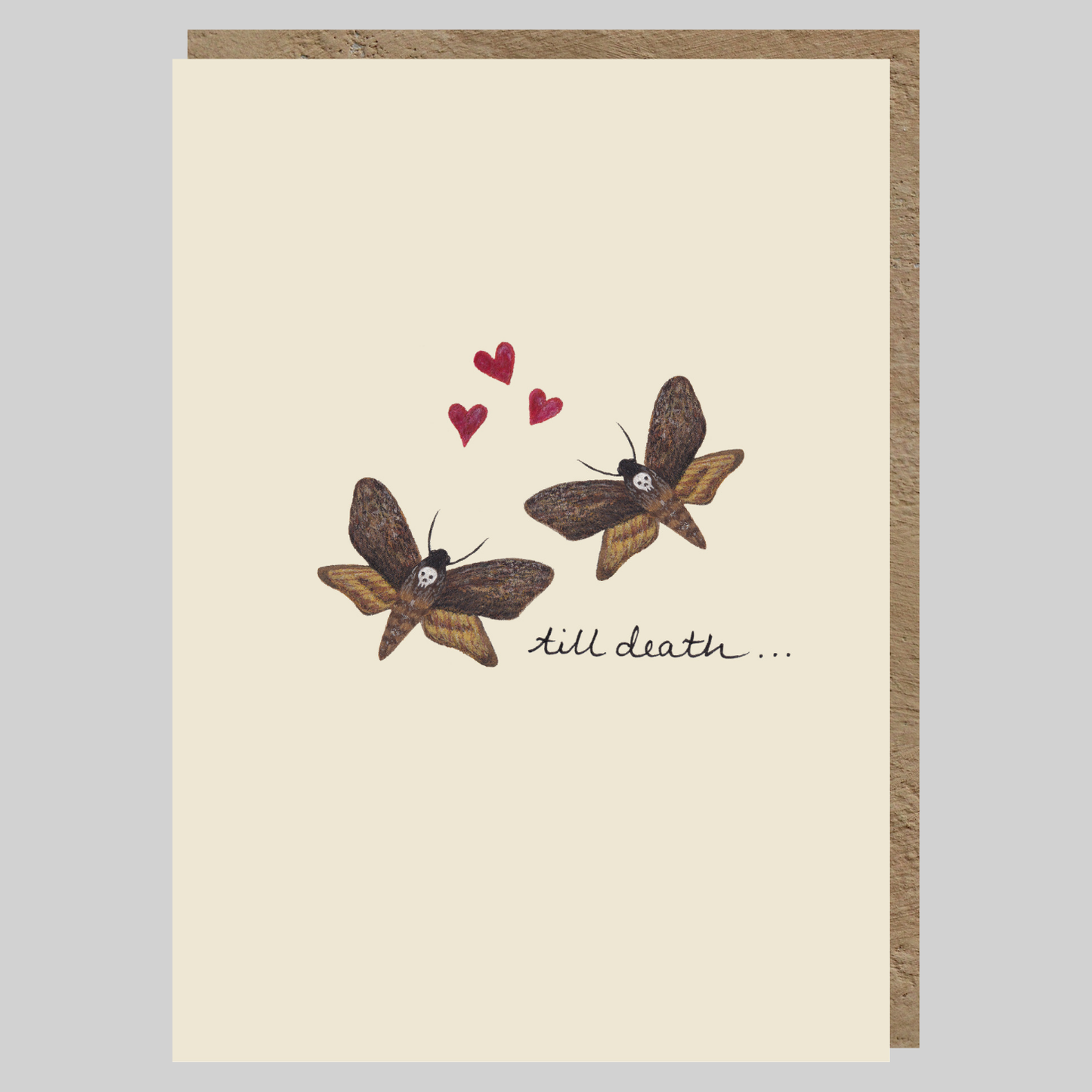 Till Death Greeting Card | Anniversary | Wedding | Engagement | Valentines | Alternative