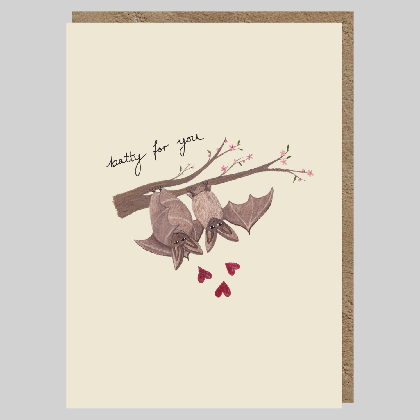 Batty For You Greeting Card | Love | Valentines | Anniversary | Bat