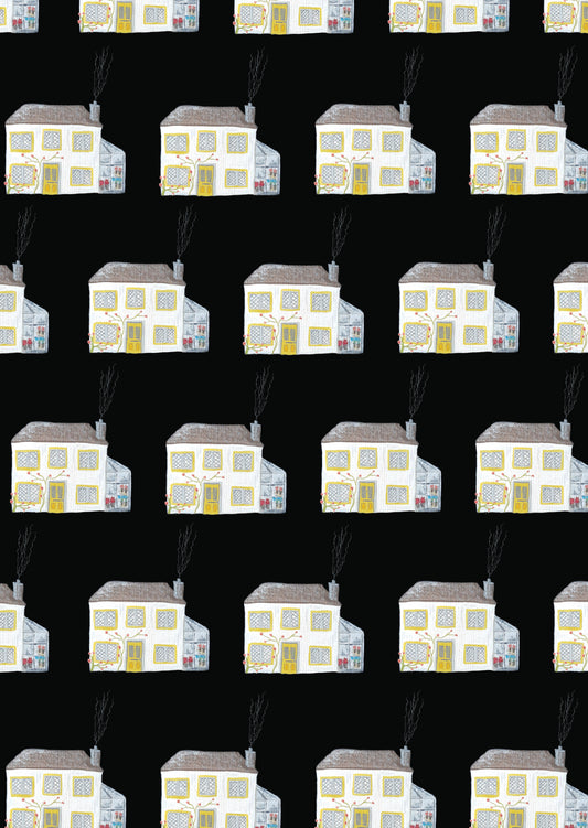 Artists Cottage Wrapping paper Sheet