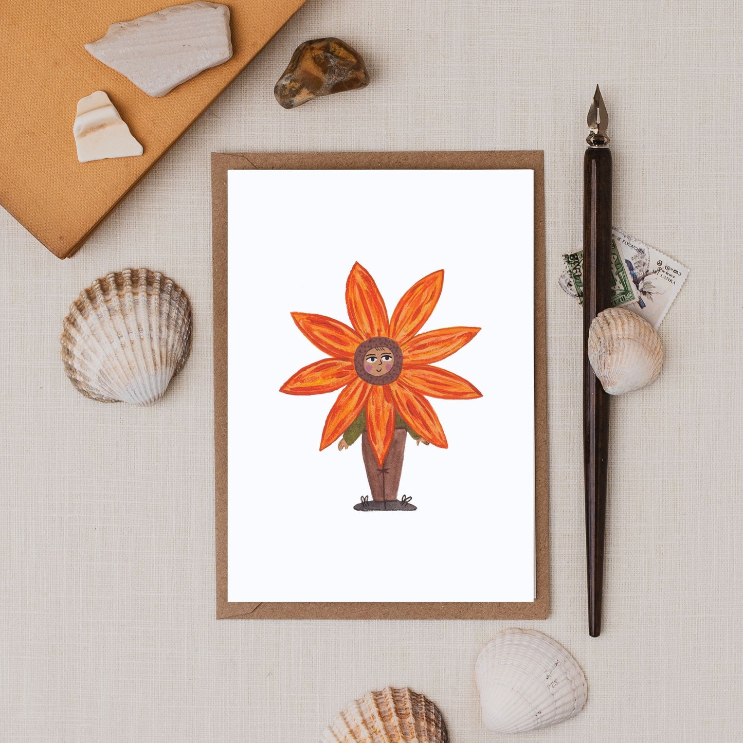 Flower Child Greeting Card | Thank you | Birthday | Any Occasion