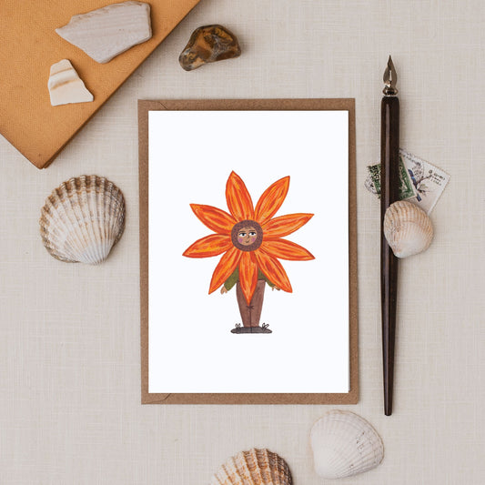Flower Child Greeting Card | Thank you | Birthday | Any Occasion