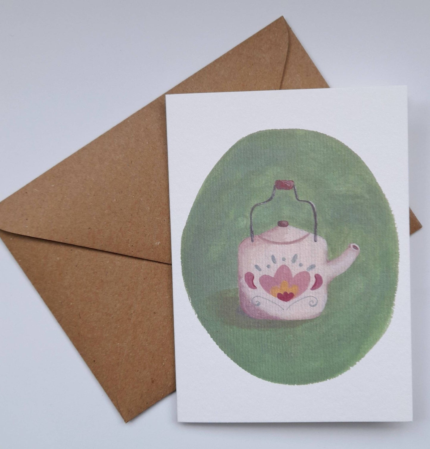 Teapot greetings card