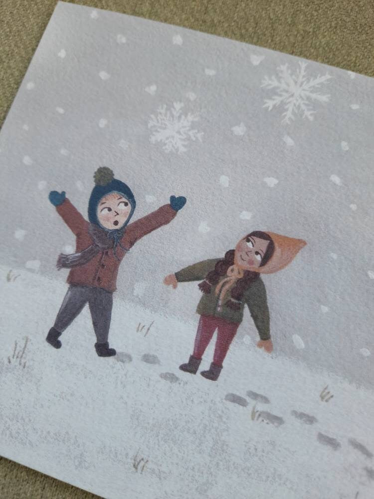 Snow day Greetings card