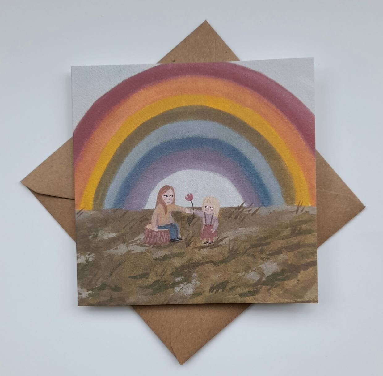 Under the Rainbow Greetings Card