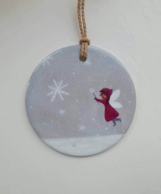 Snow Fairy ceramic decoration