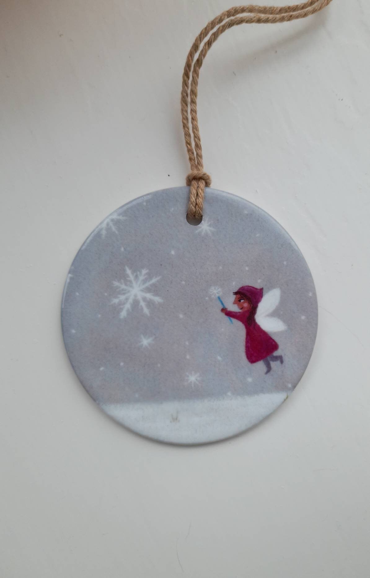 Snow Fairy ceramic decoration