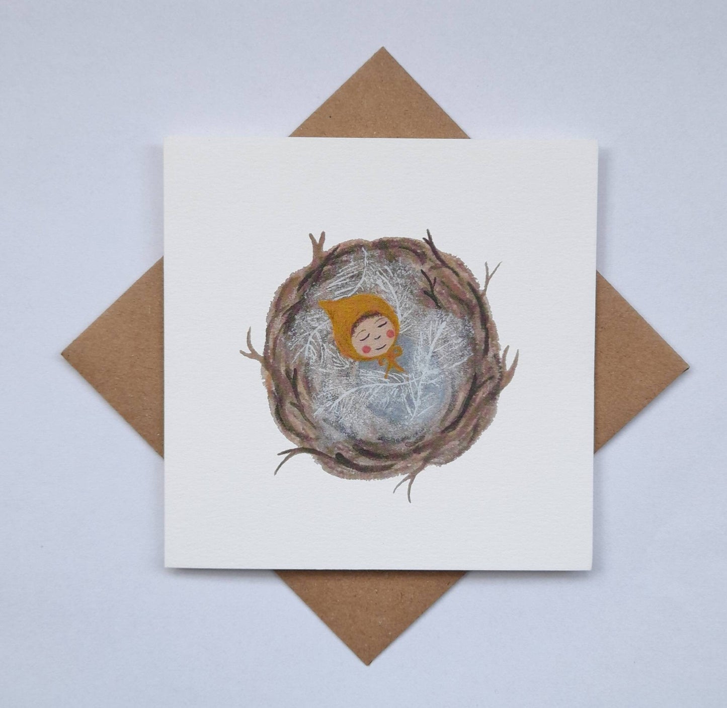 Baby Nest greetings card