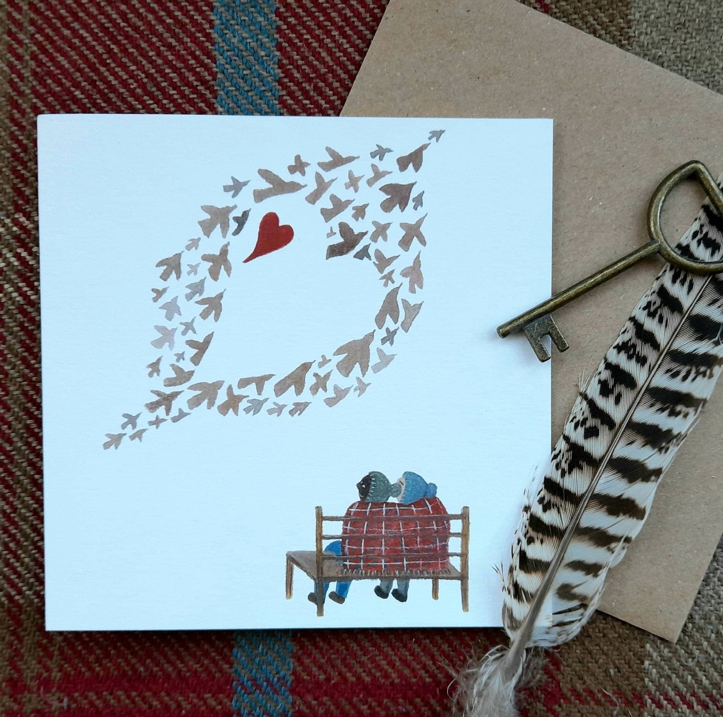 Love is in the Air Greetings Card