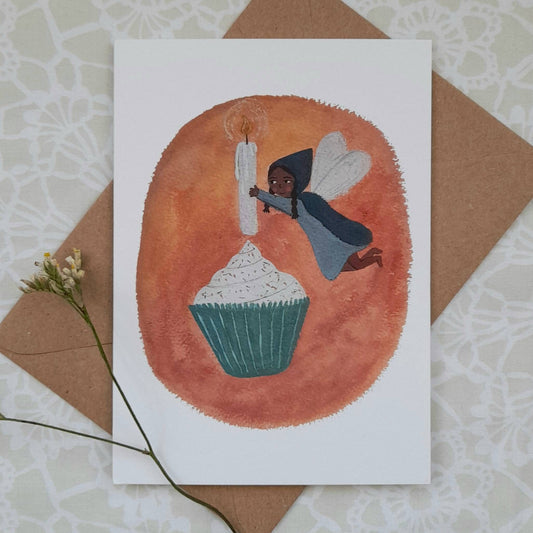 Fairy Cake greetings card