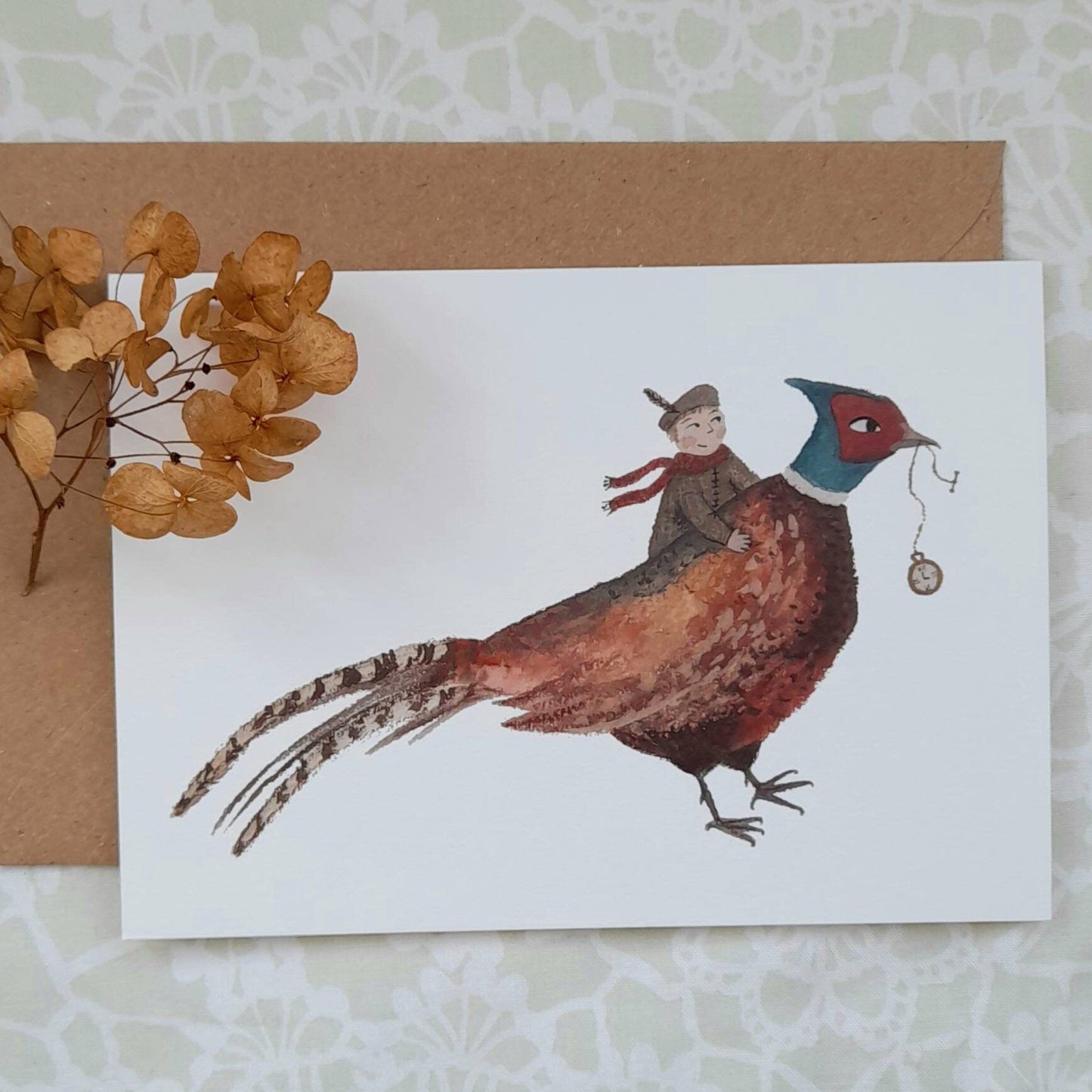 Pheasant Friend Greetings Card