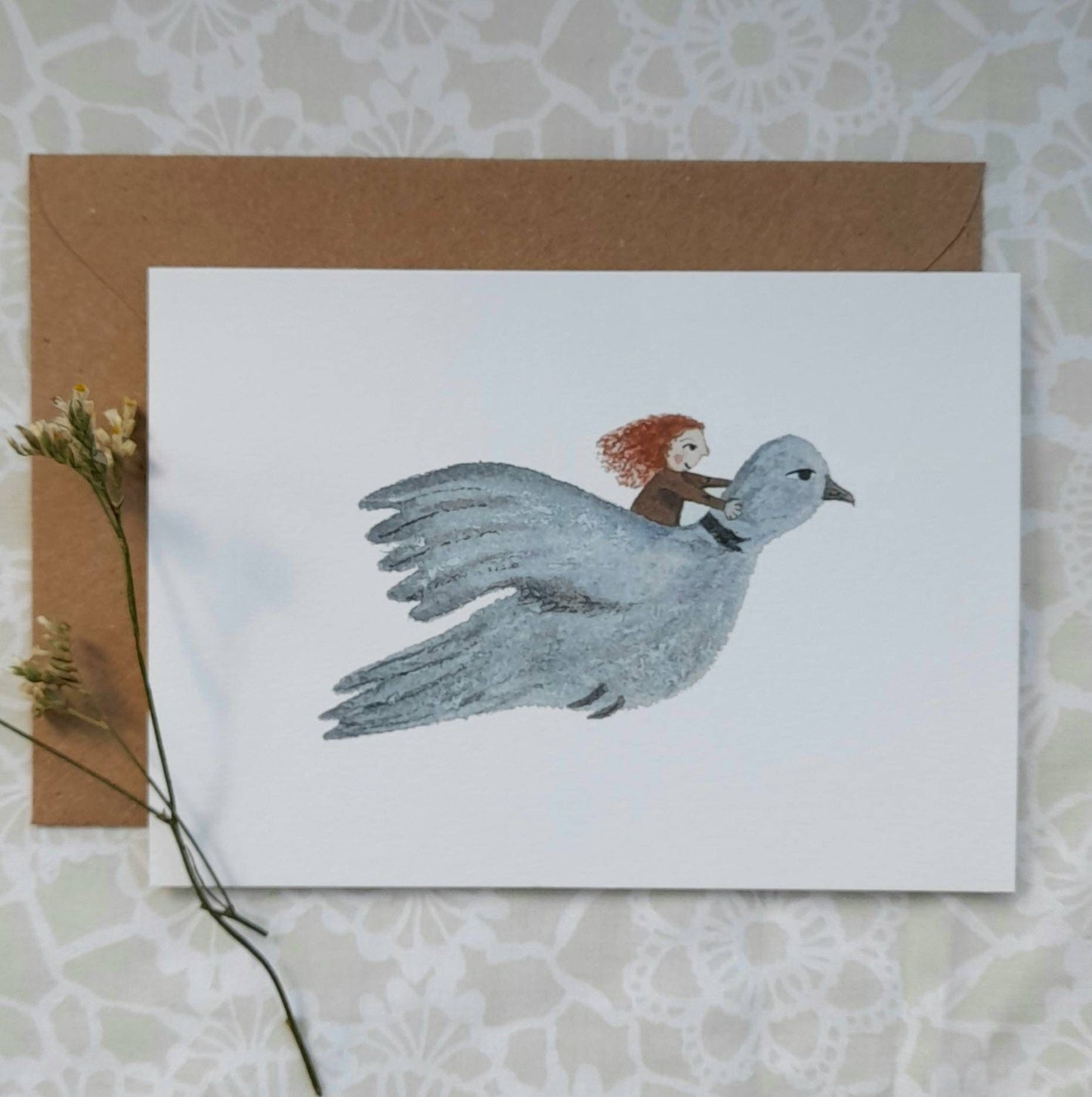 Collared Dove Greetings Card